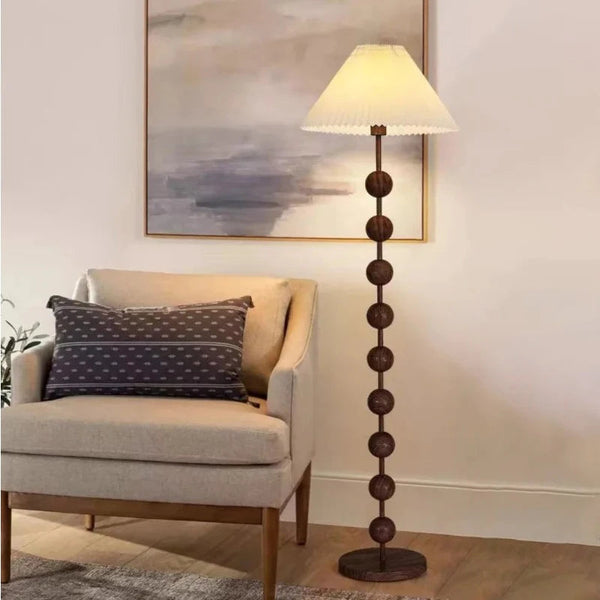 American Walnut Floor Lamps for Living Room Vintage Solid Wood